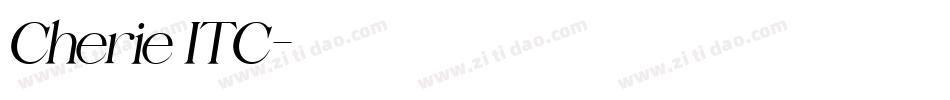 Cherie ITC字体转换